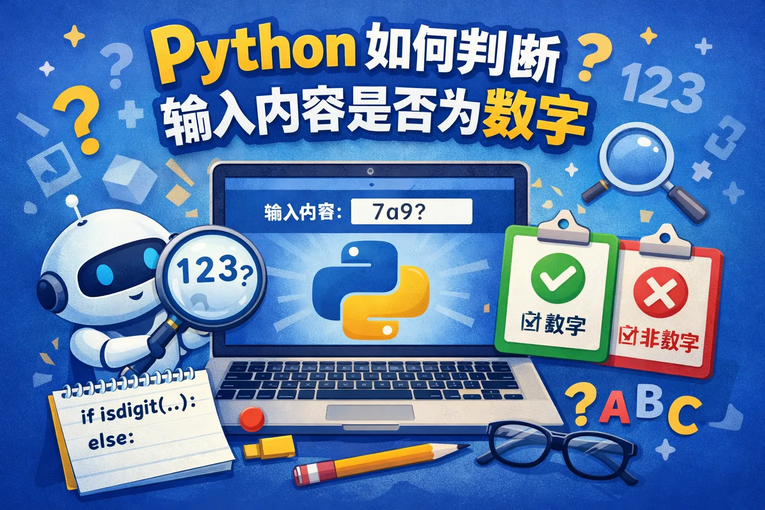 python如何判断输入内容是否为数字