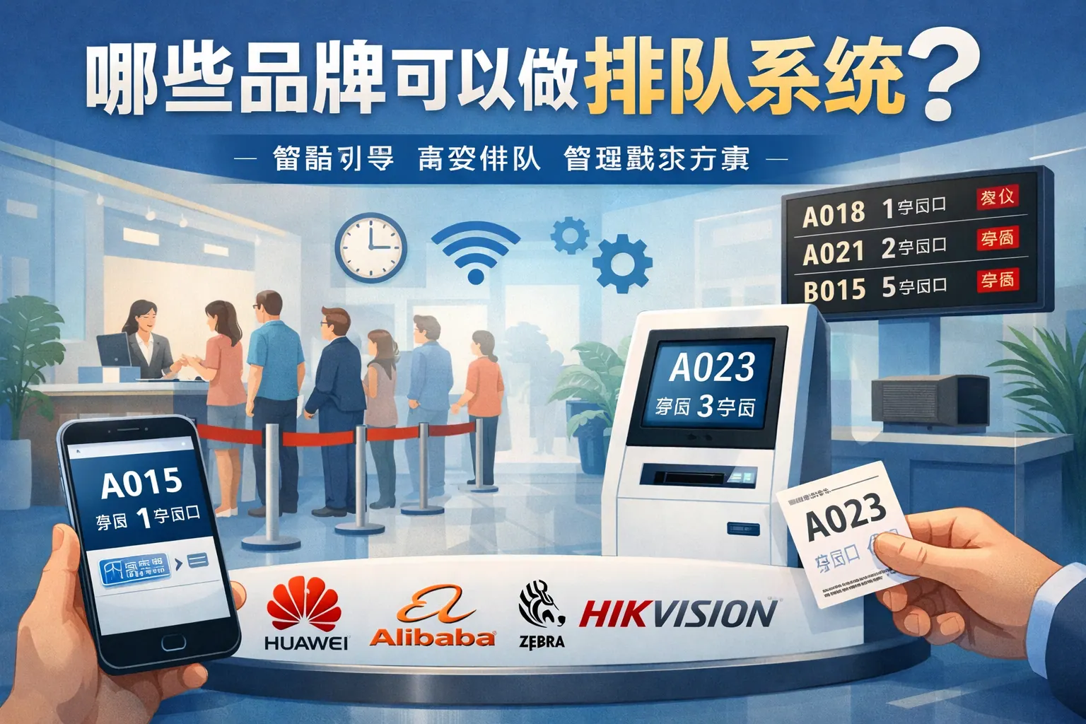 哪些品牌可以做排队系统