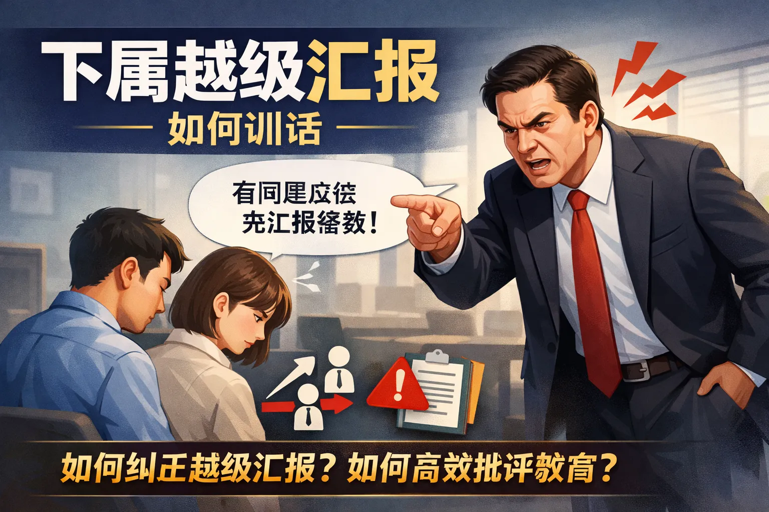 下属越级汇报如何训话
