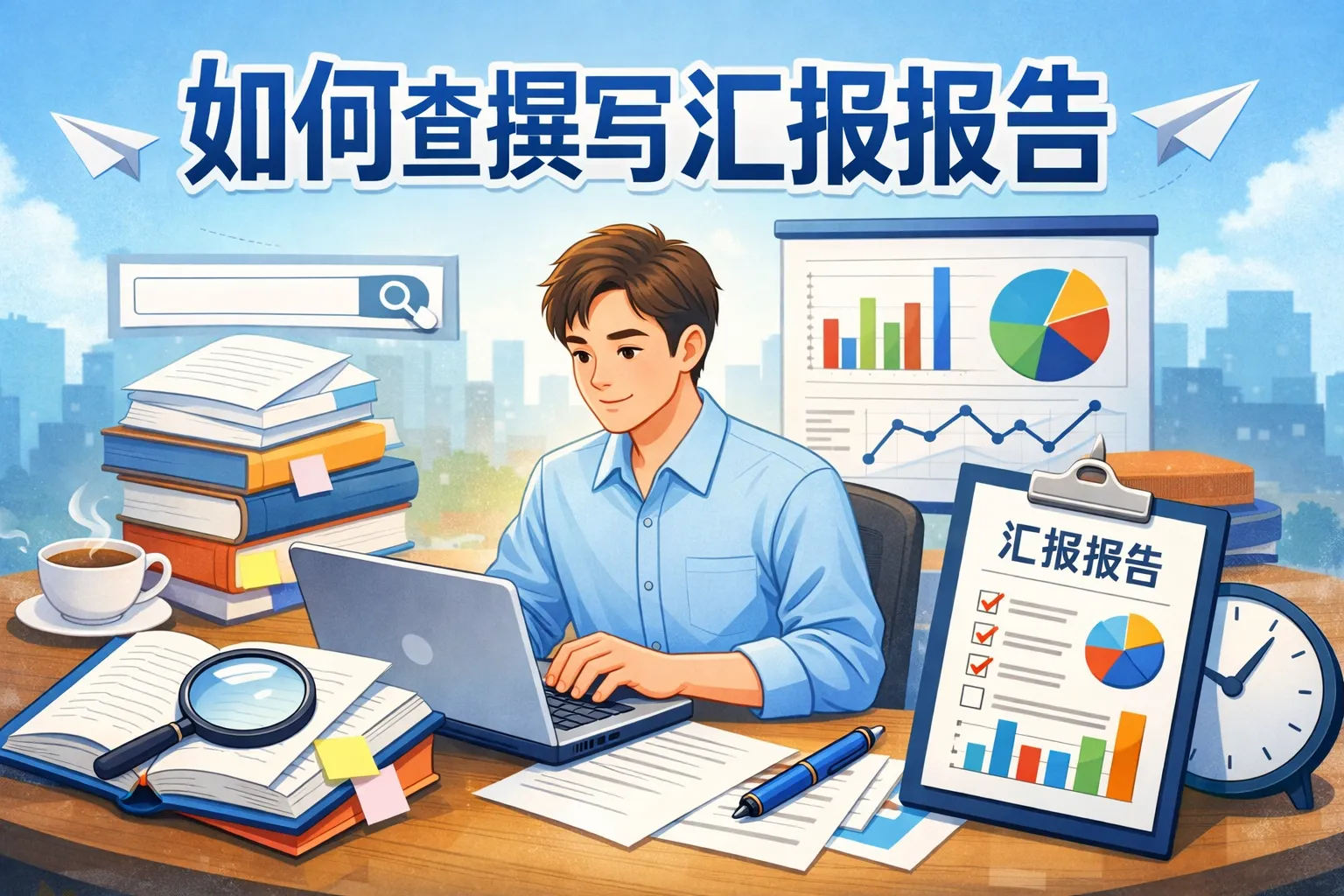 如何查撰写汇报报告