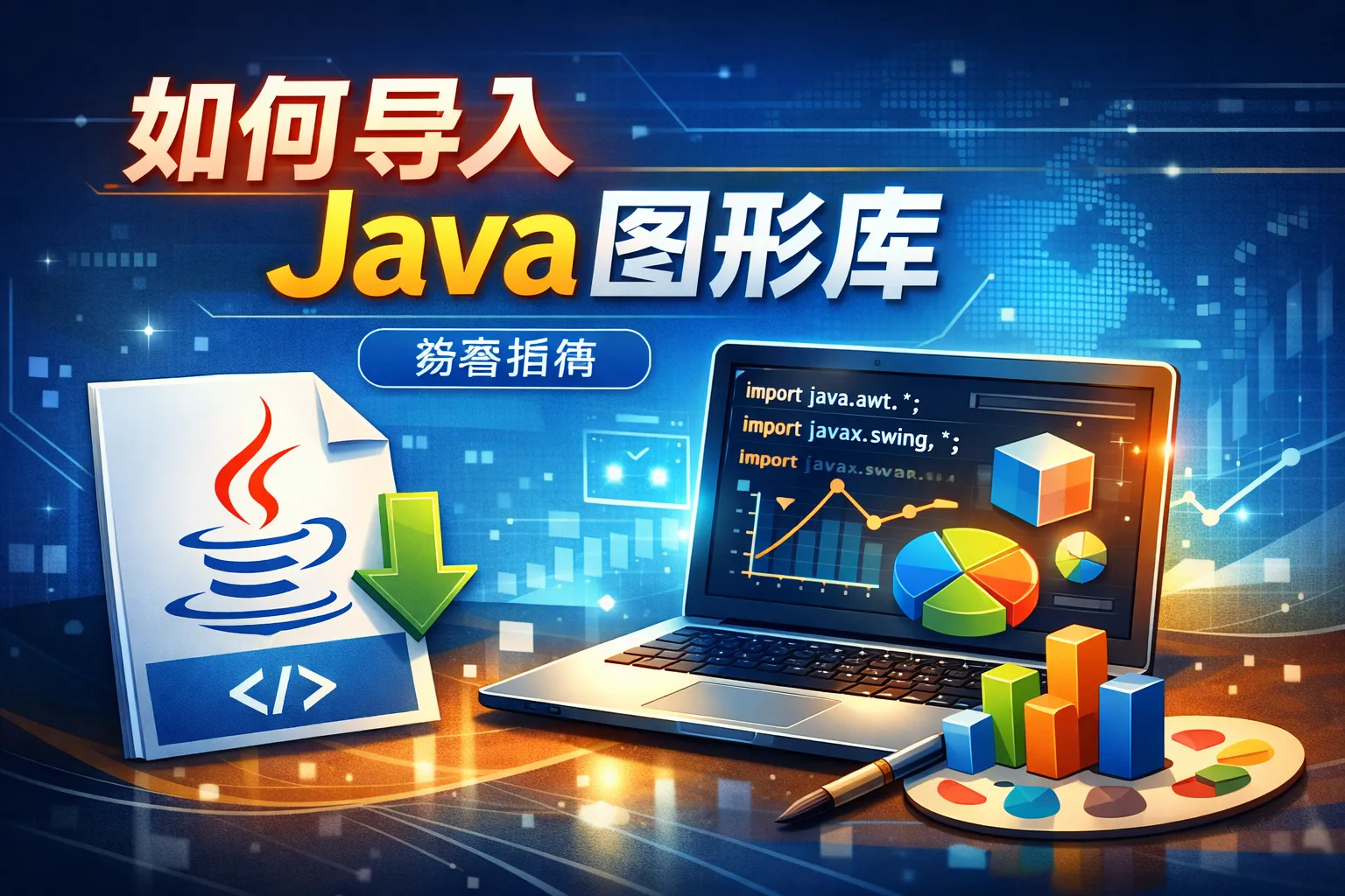 如何导入java图形库