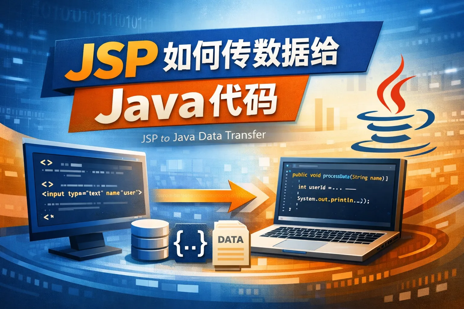 jsp如何传数据给java代码