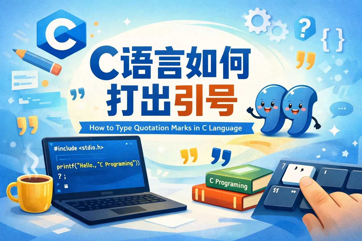 c语言如何打出引号