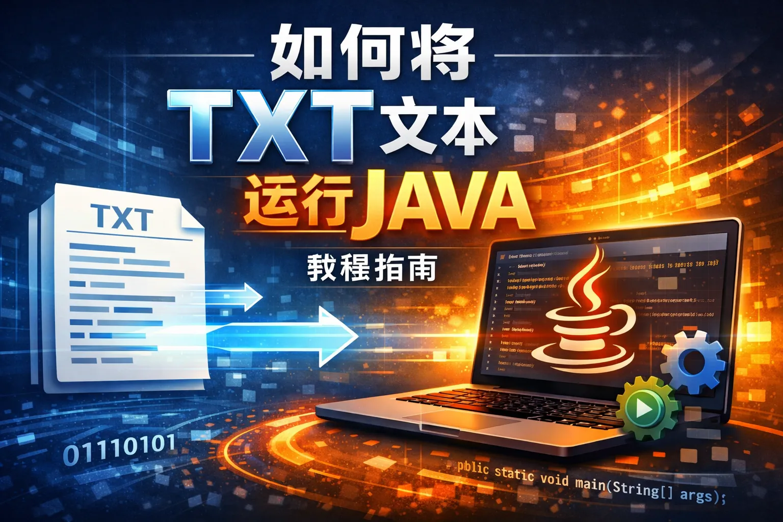 如何将TXT文本运行JAVA