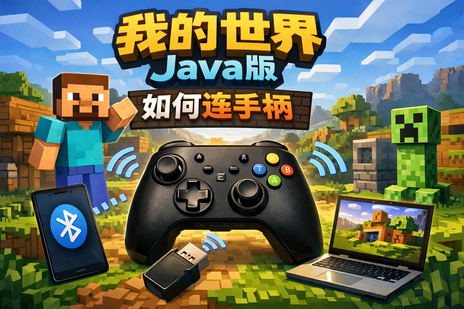 我的世界java版如何连手柄
