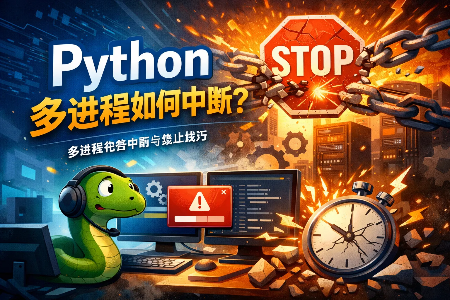 python 多进程如何中断