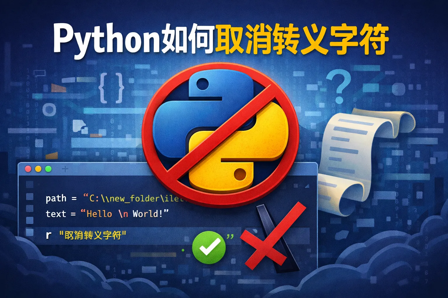 python如何取消转义字符