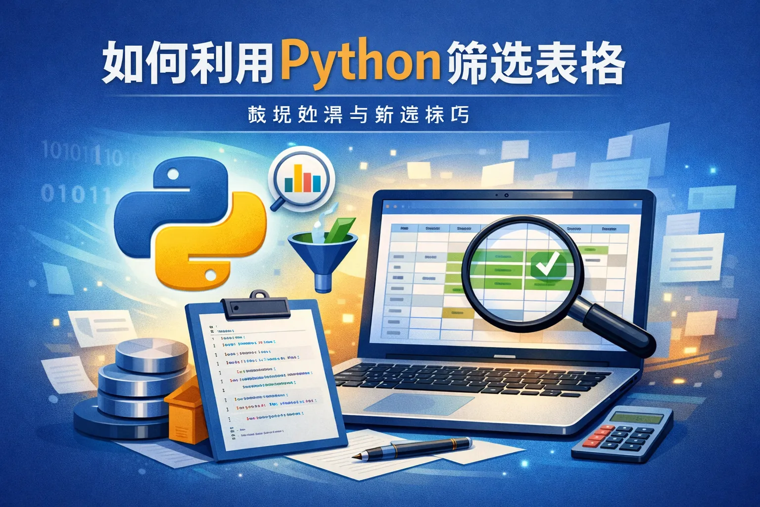 如何利用python筛选表格