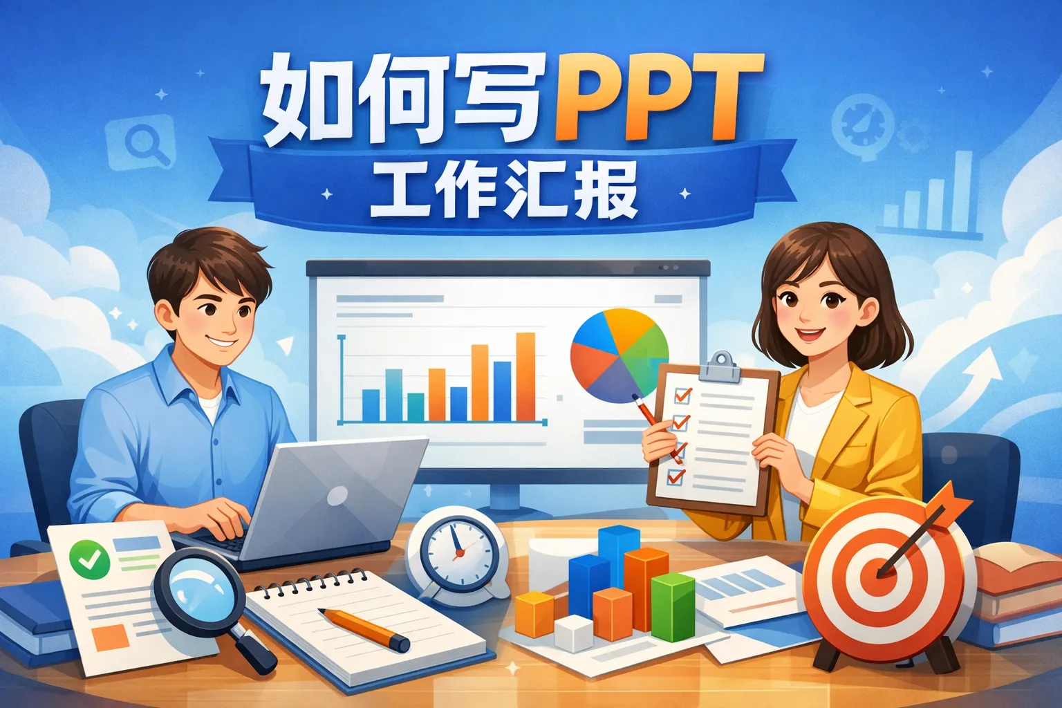 如何写ppt工作汇报