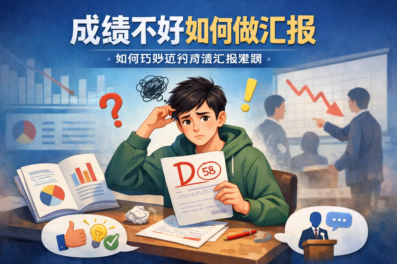 成绩不好如何做汇报