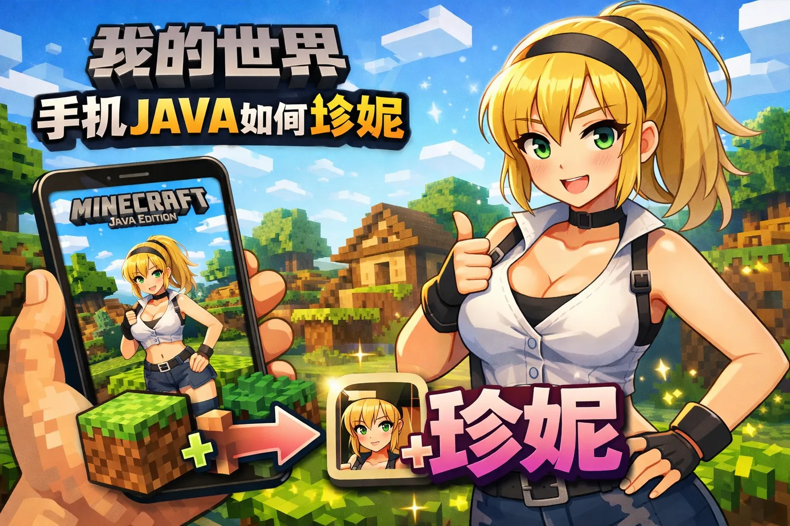 我的世界手机java如何加珍妮