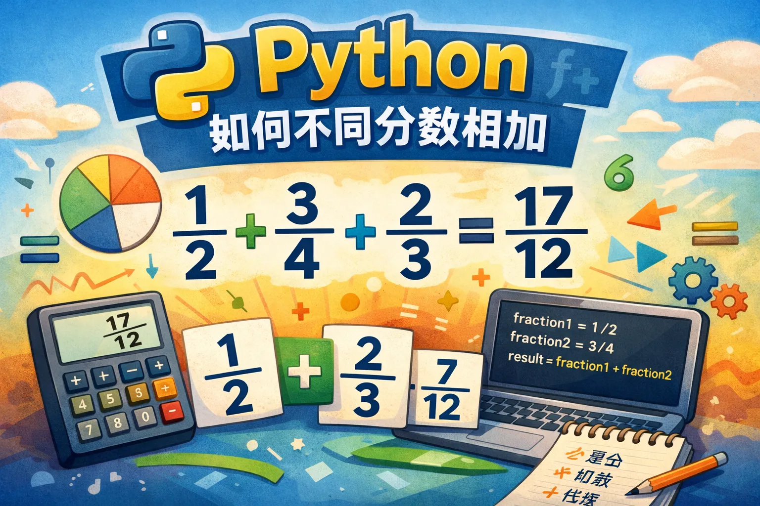 python如何不同分数相加