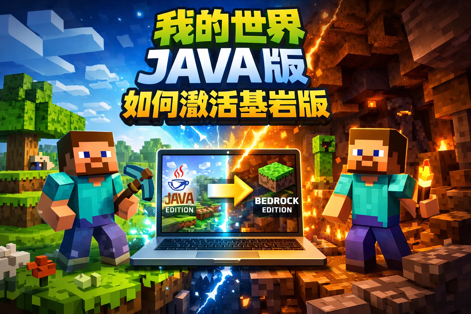 我的世界有java版如何激活基岩版