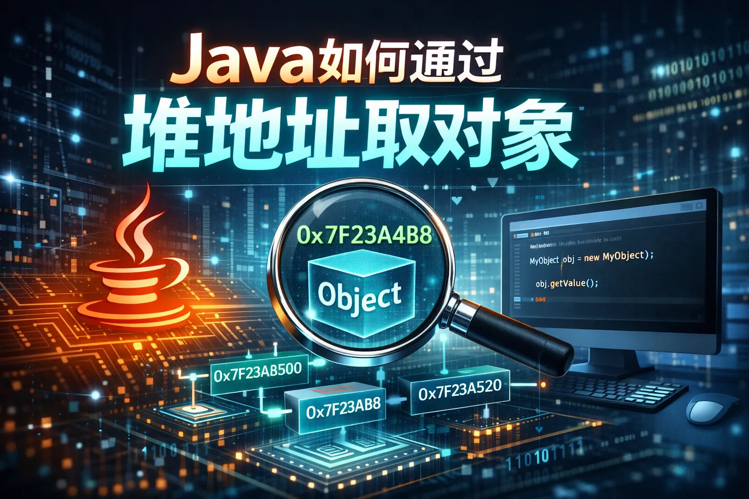 java如何通过堆地址取对象