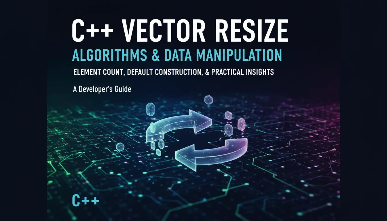 C++ vector resize怎么和算法组合使用：元素数量、默认构造和数据变化的实践心得