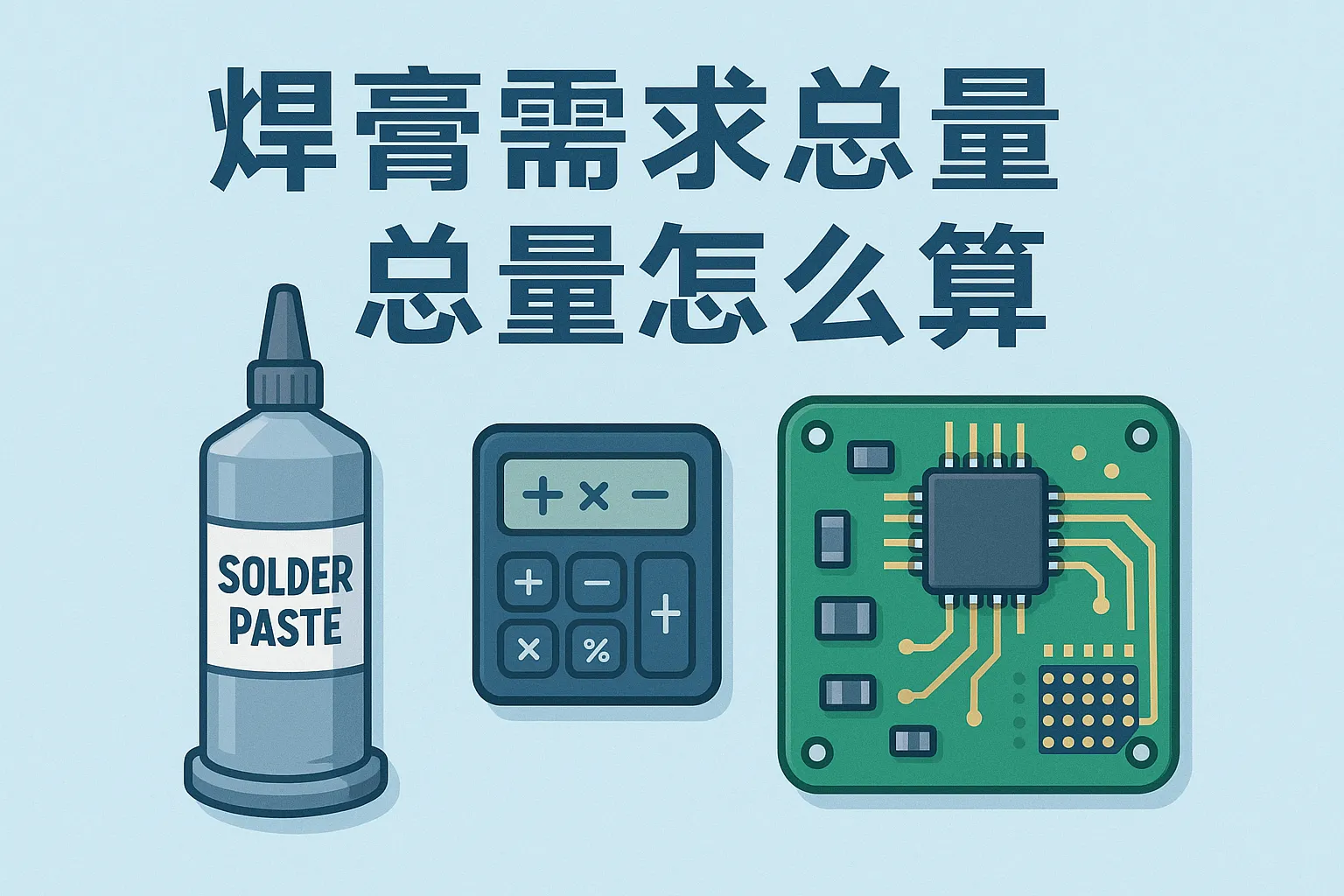 焊膏需求总量怎么算