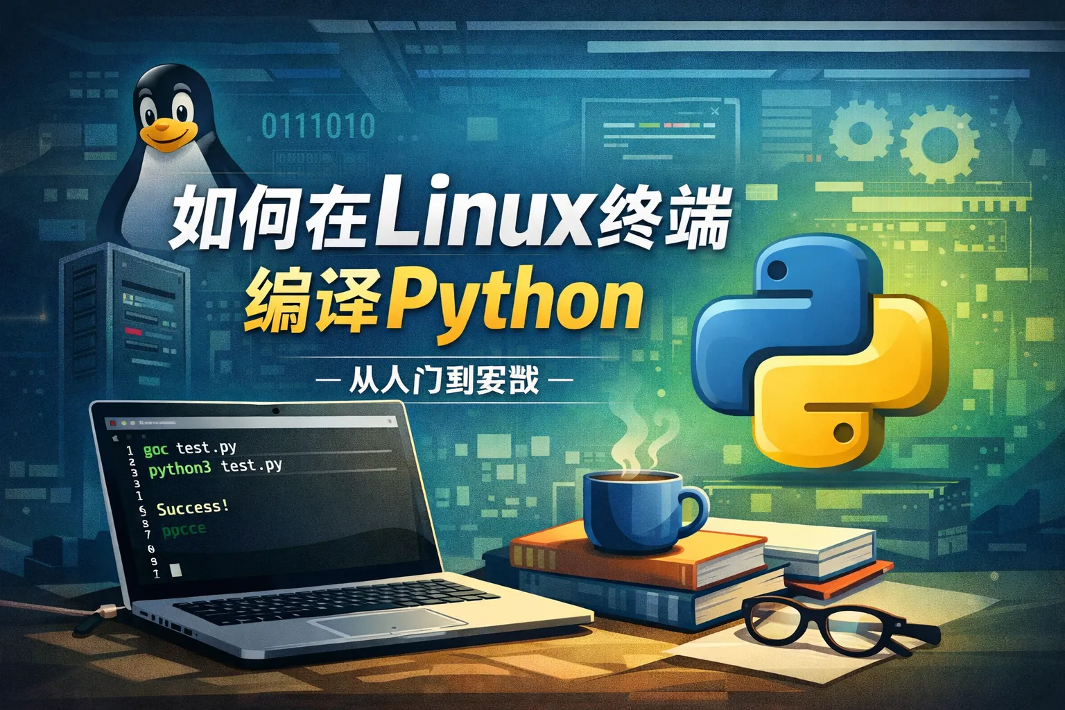 如何在Linux终端编译Python