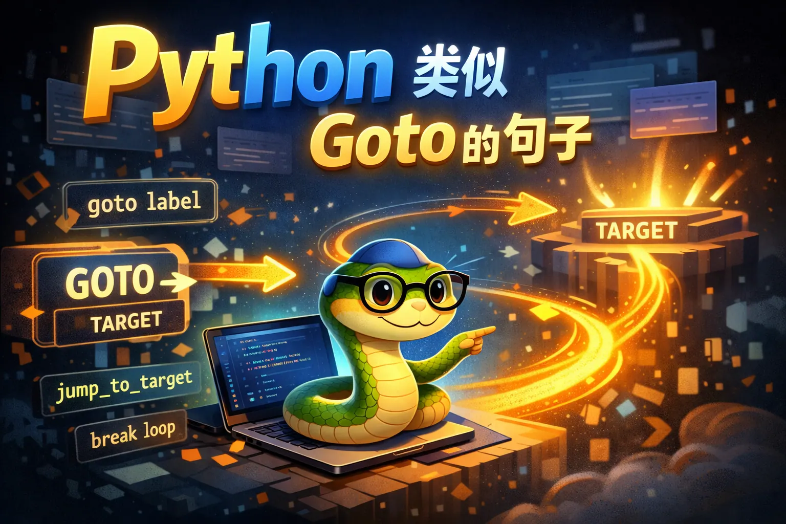 python类似goto的句子