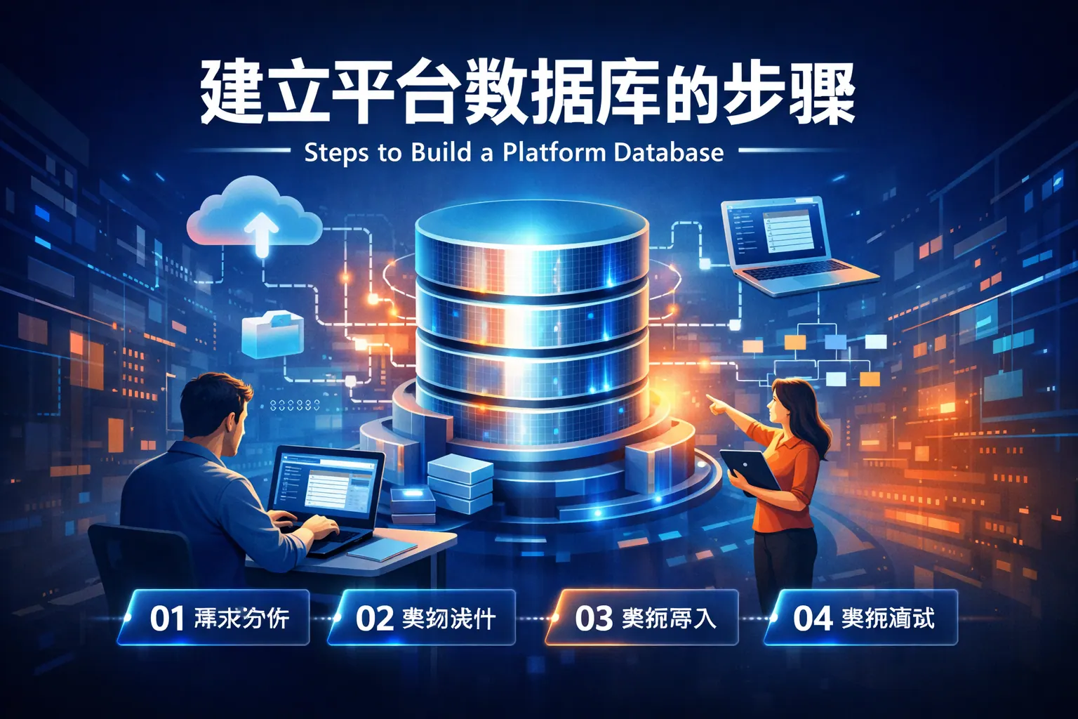 建立平台数据库的步骤是