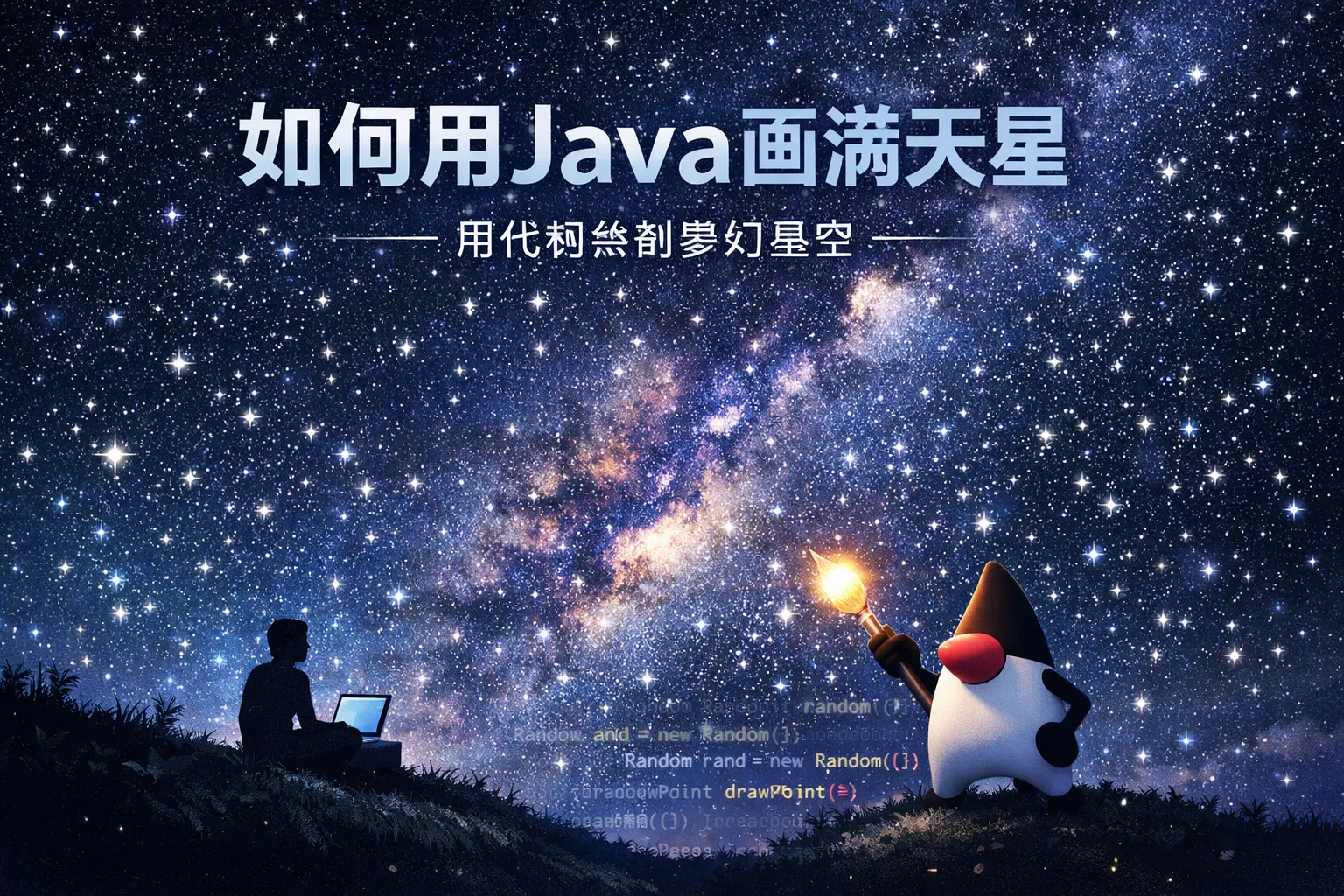 如何用java画满天星
