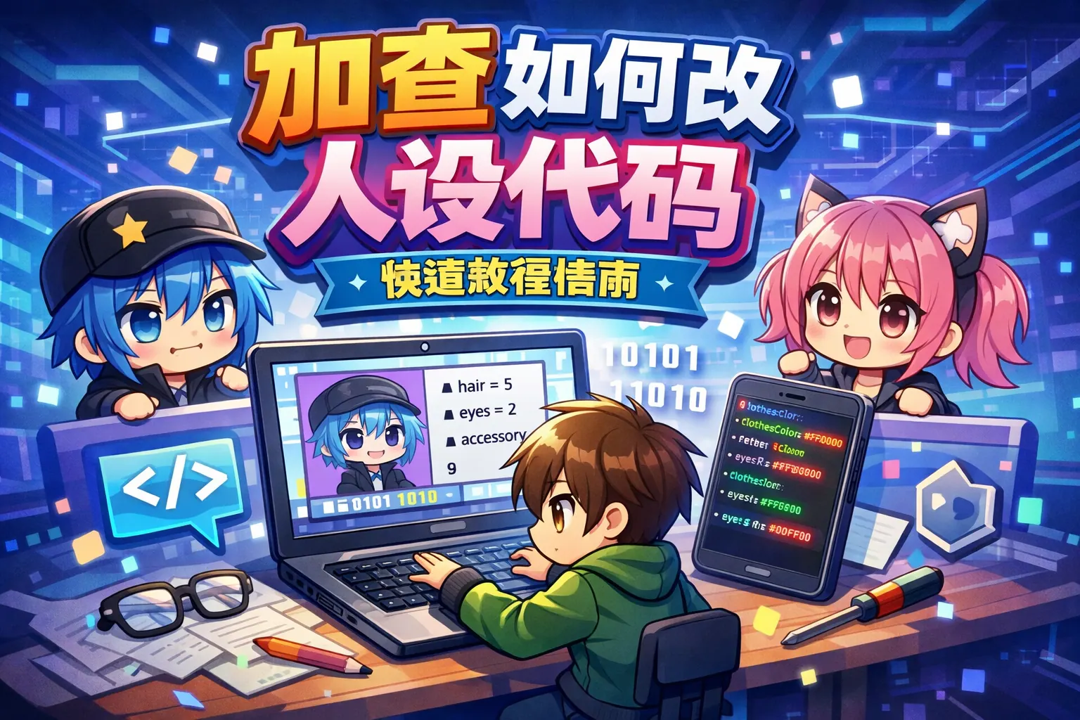 加查如何改人设代码