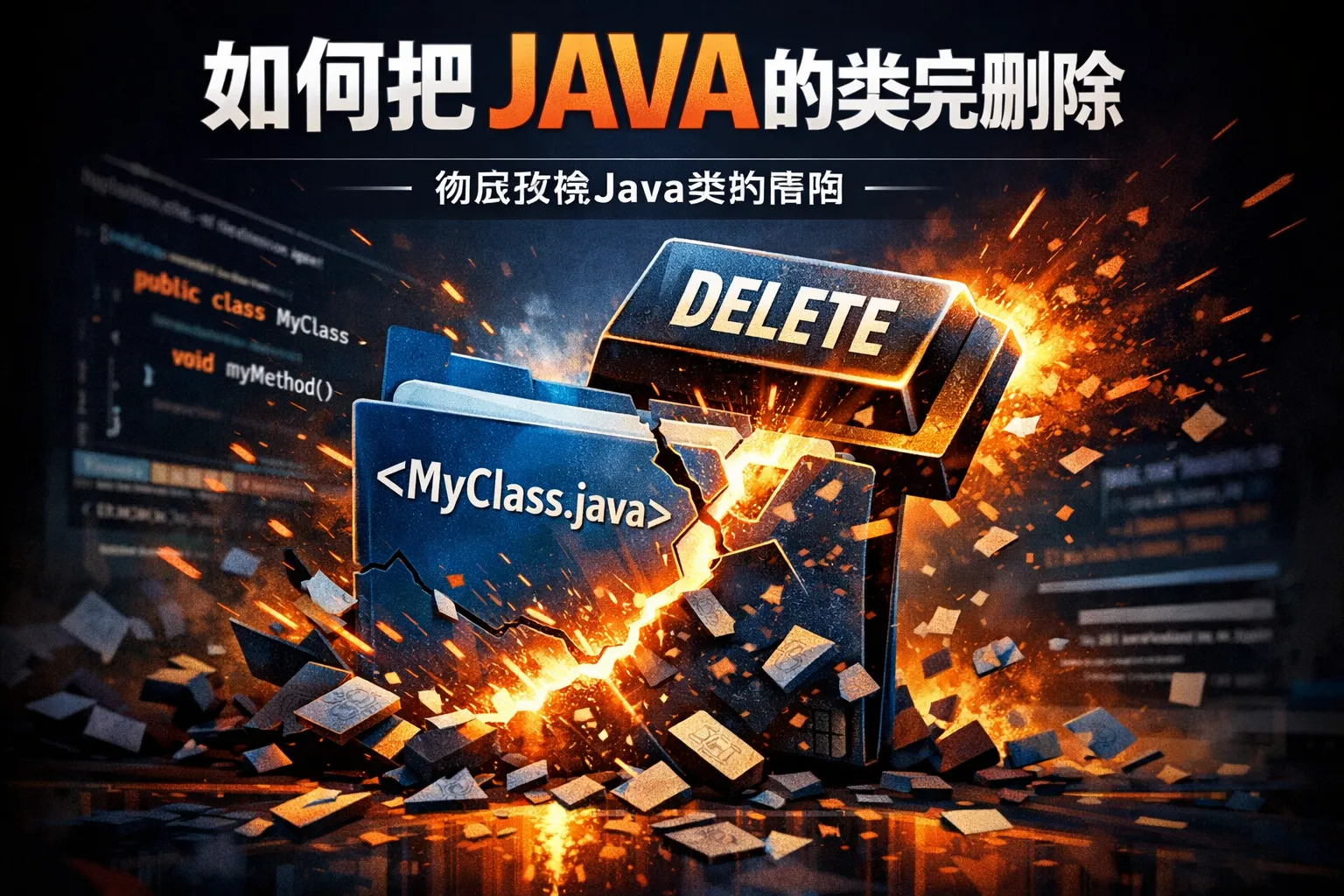 如何把JAVA的类完全删除