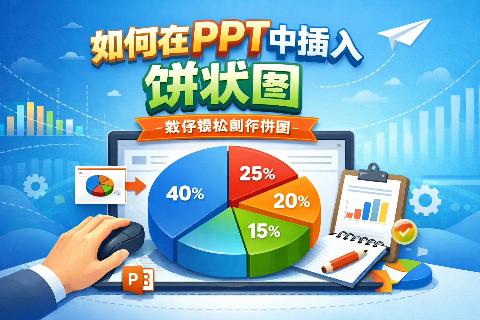 如何在ppt中插入饼状图