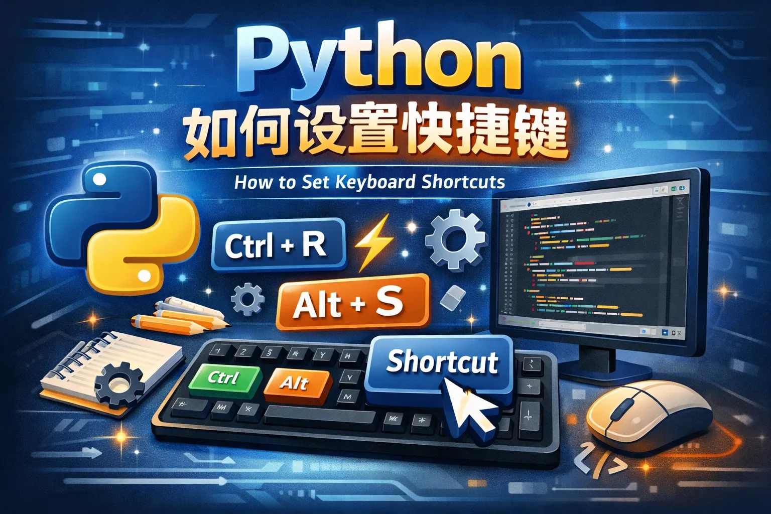 python如何设置快捷键