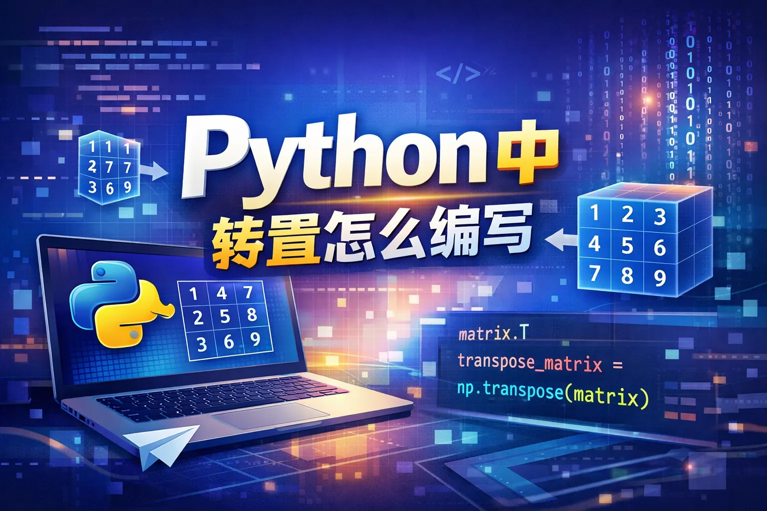 python中转置怎么编写