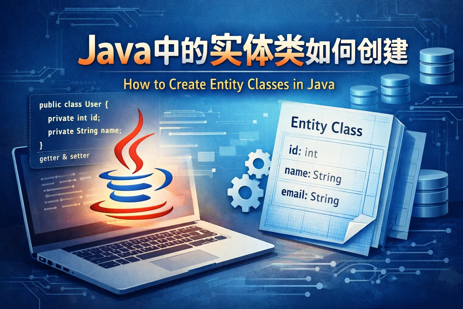java中的实体类如何创建