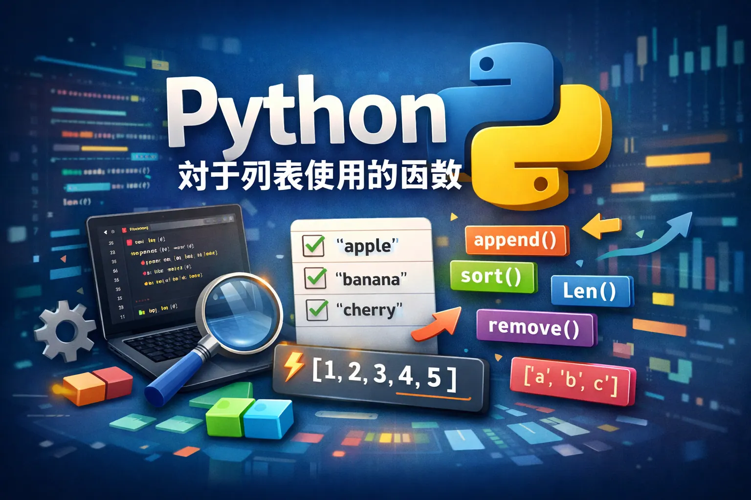 python对于列表使用的函数