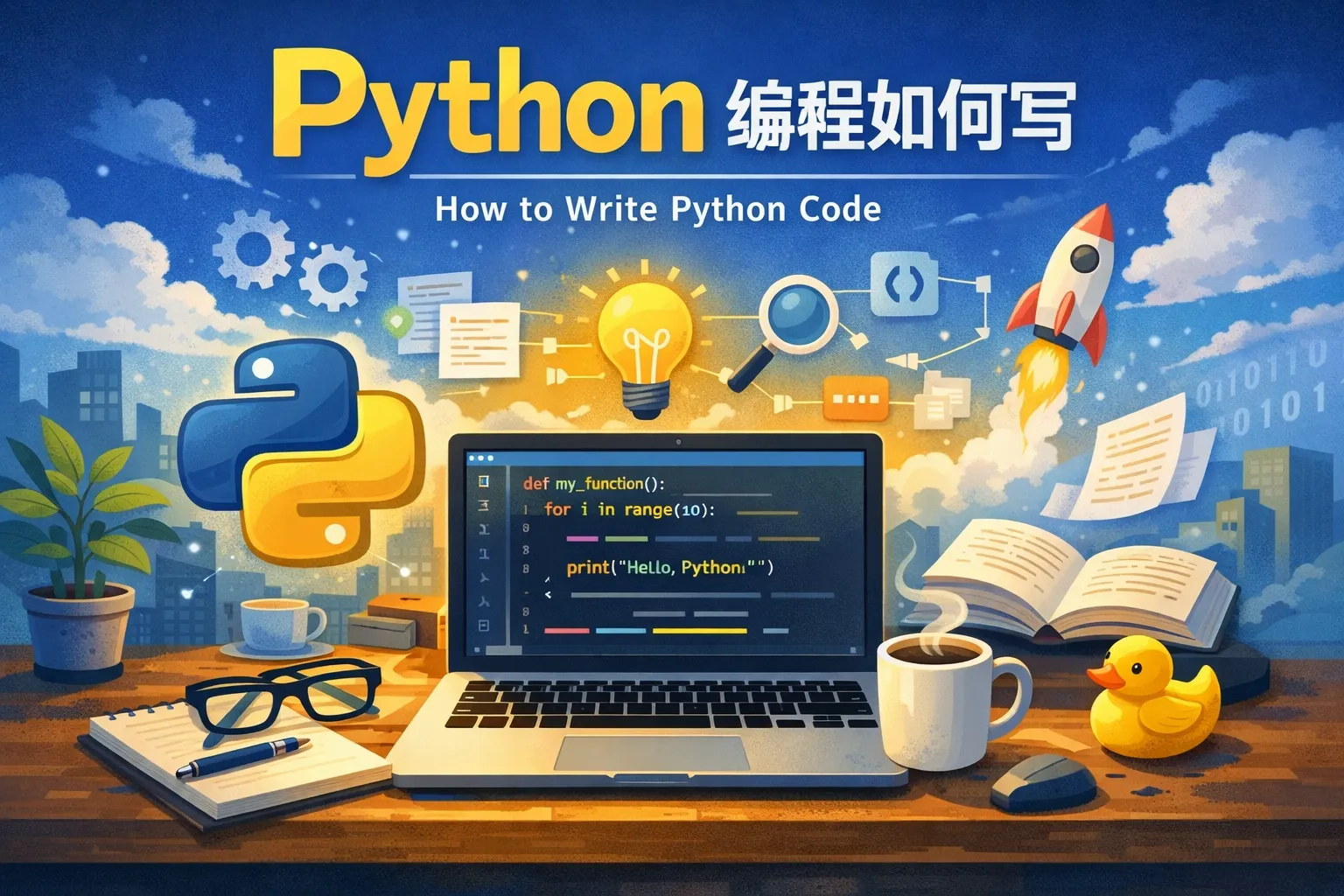 Python编程如何写