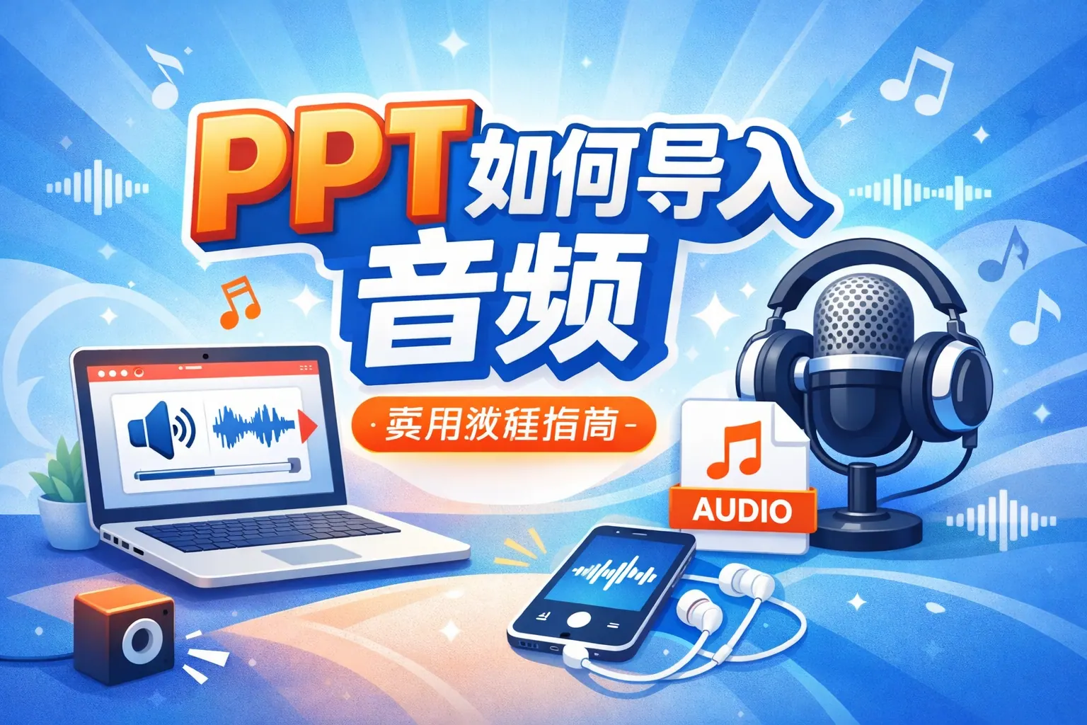 做ppt如何导入音频