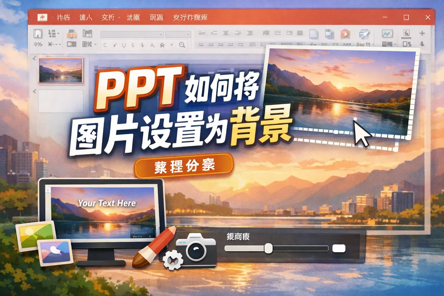 ppt如何将图片设置为背景