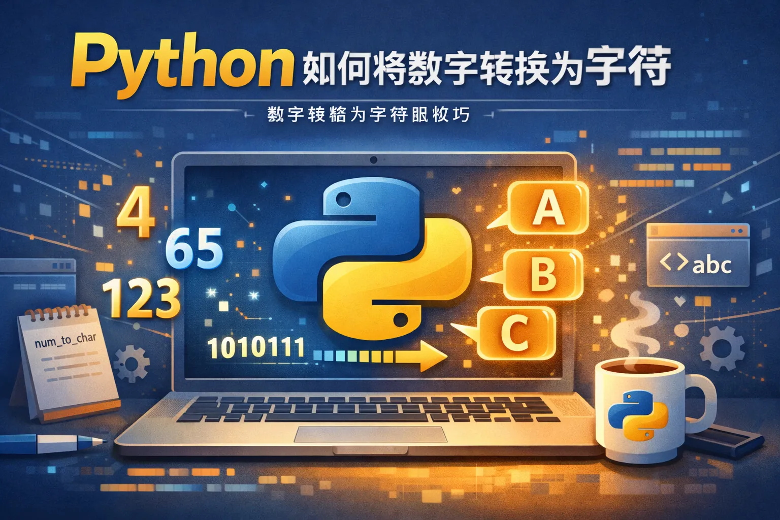 python如何将数字转换为字符