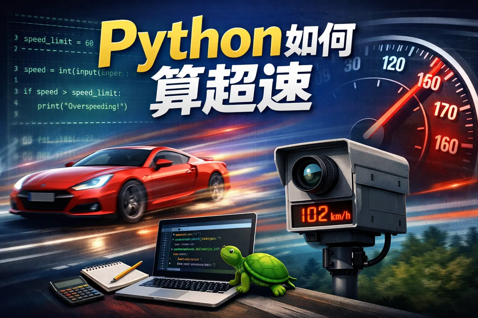 python如何算超速