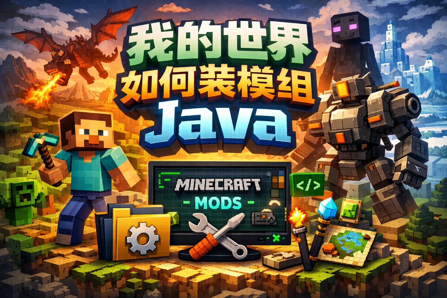 我的世界如何装模组java