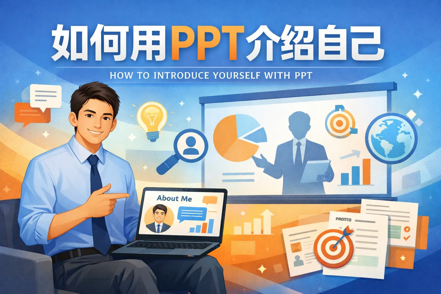 如何用ppt介绍自己