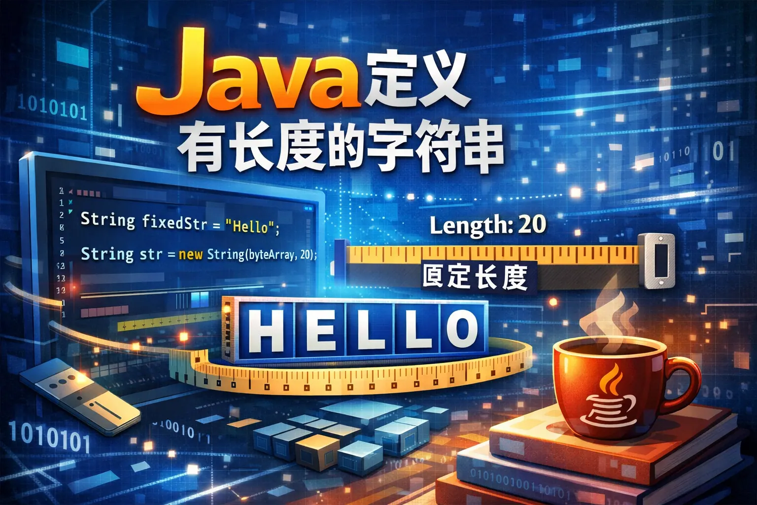 java定义有长度的字符串