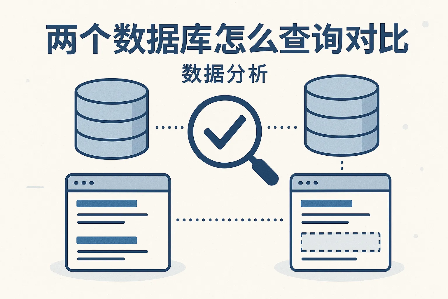 两个数据库怎么查询对比