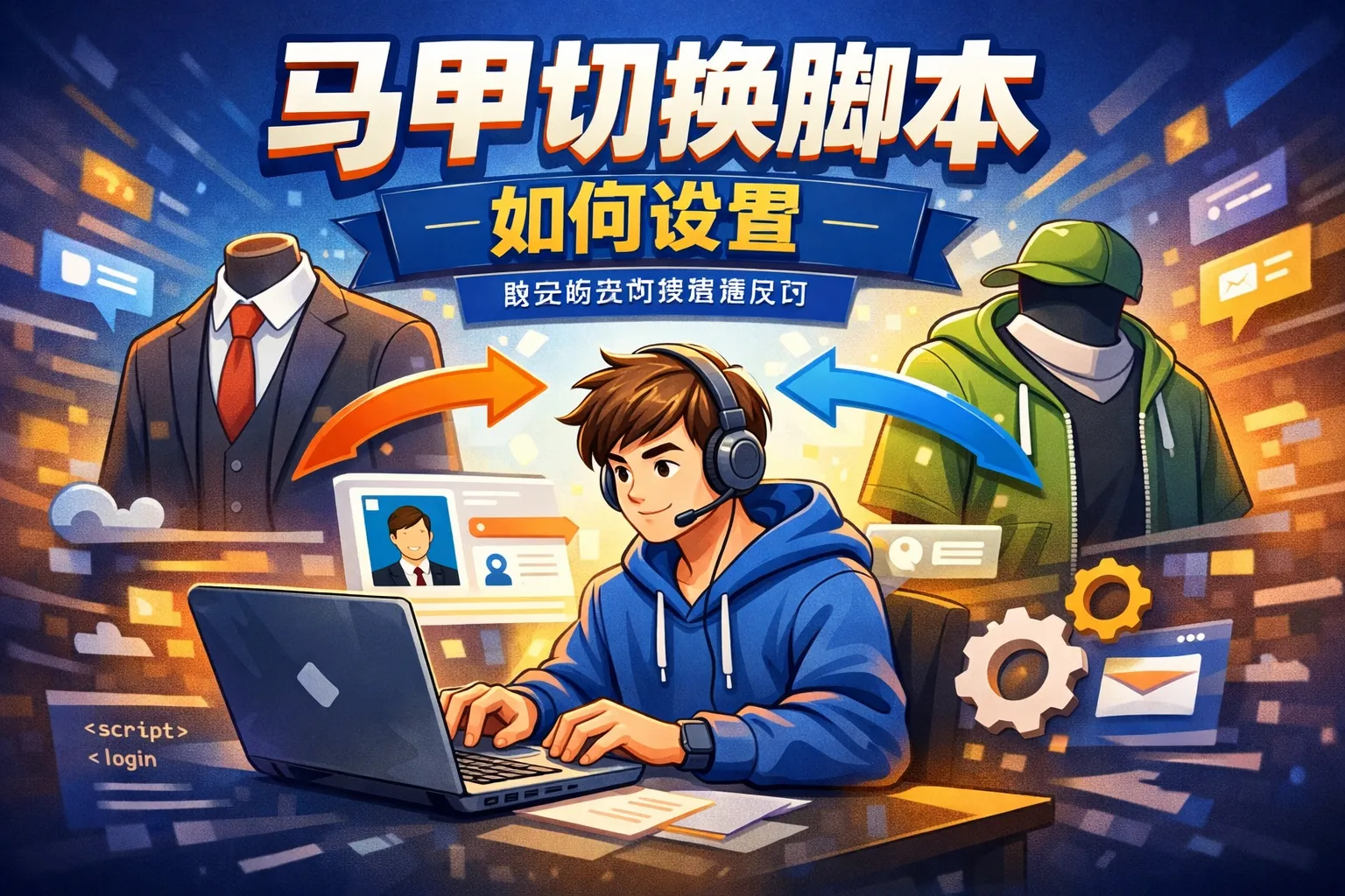 马甲切换脚本如何设置