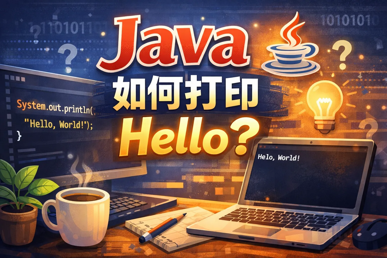 java如何打印hello