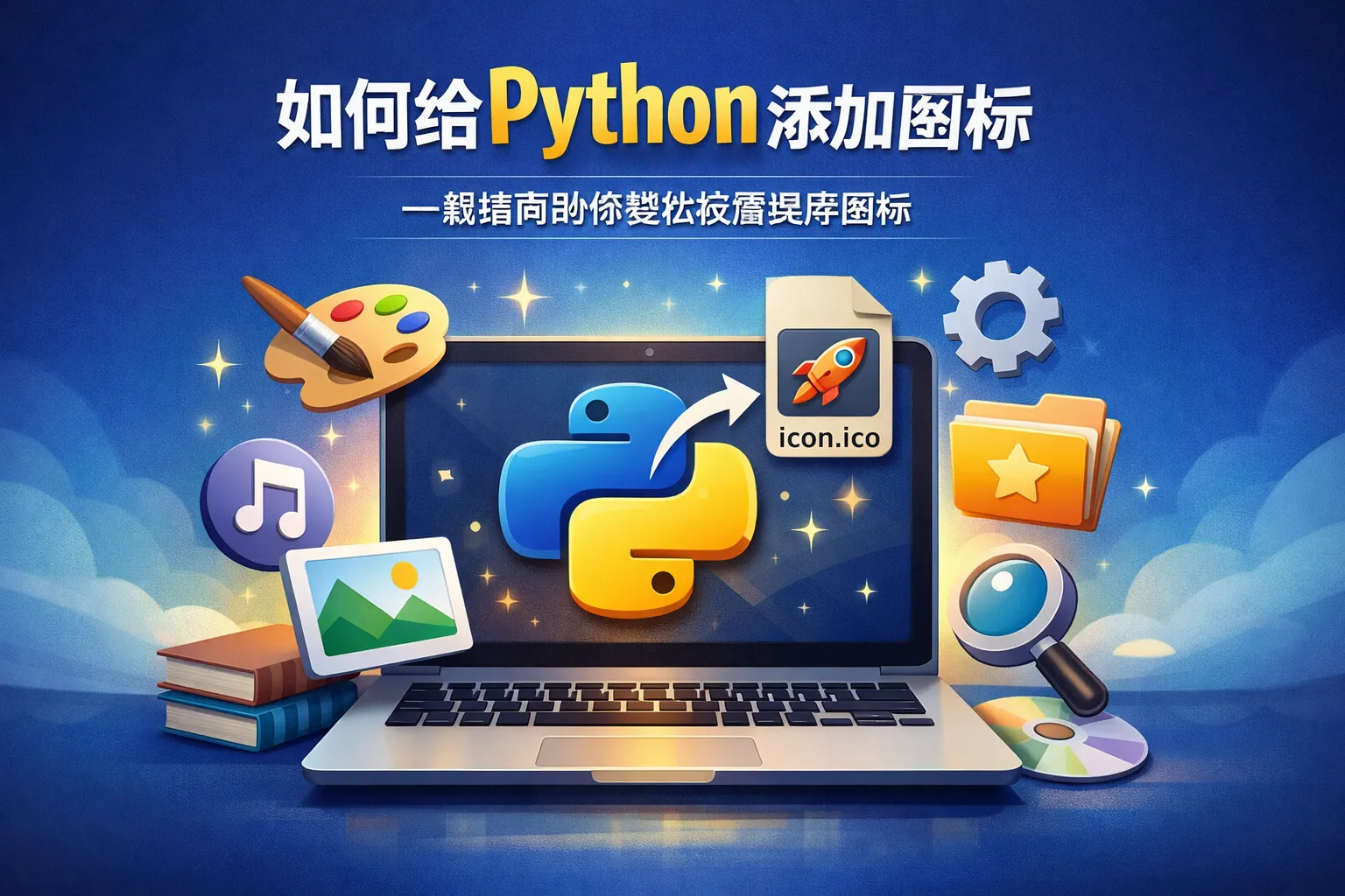 如何给python添加图标