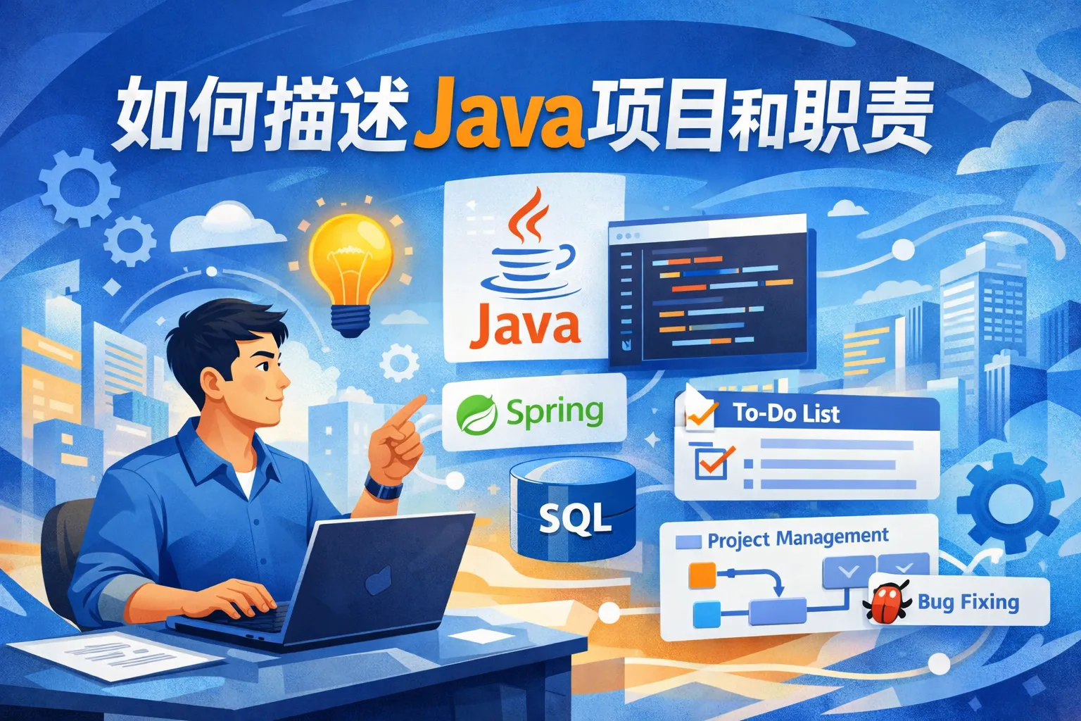 如何描述java项目和职责