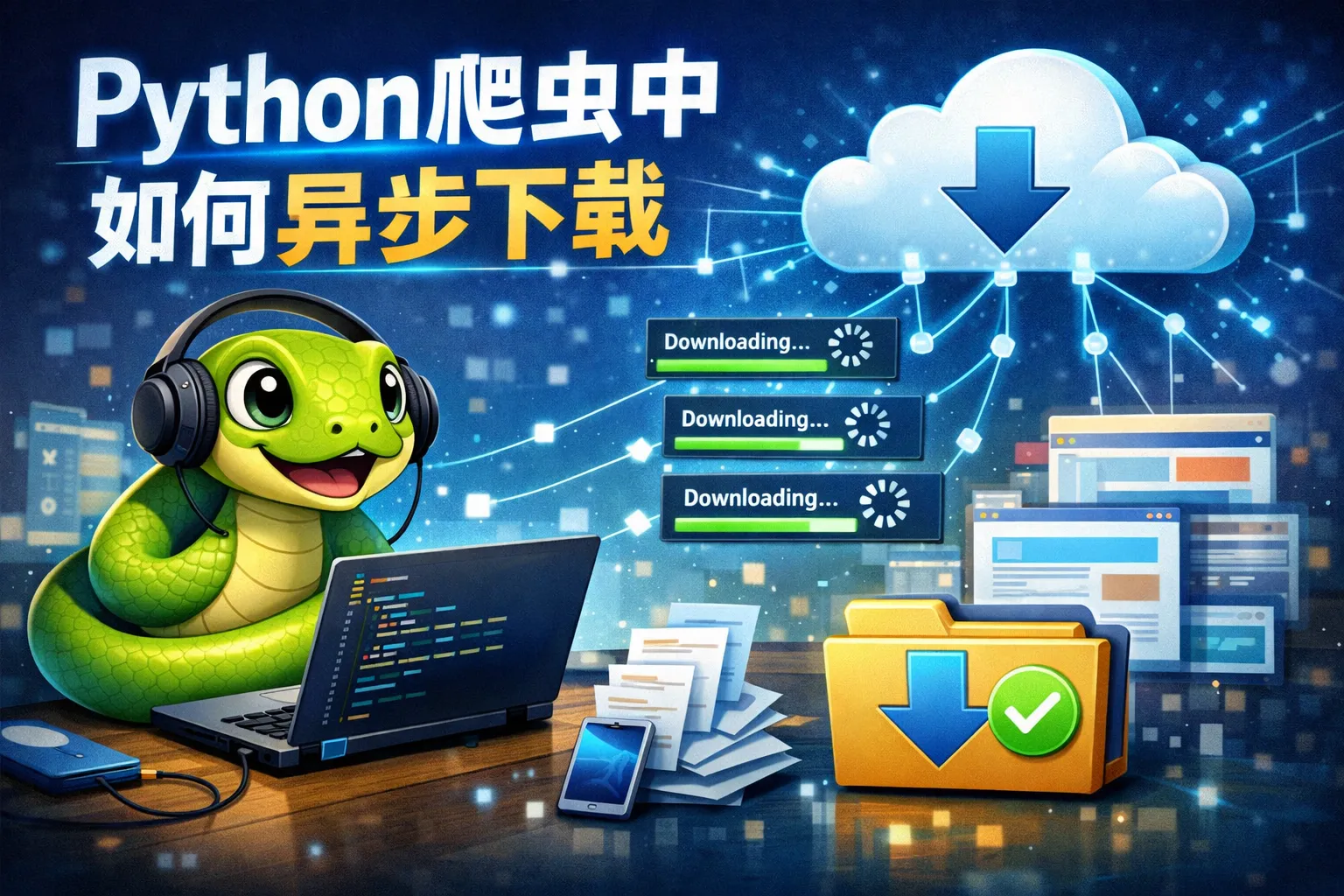 python爬虫内如何异步下载