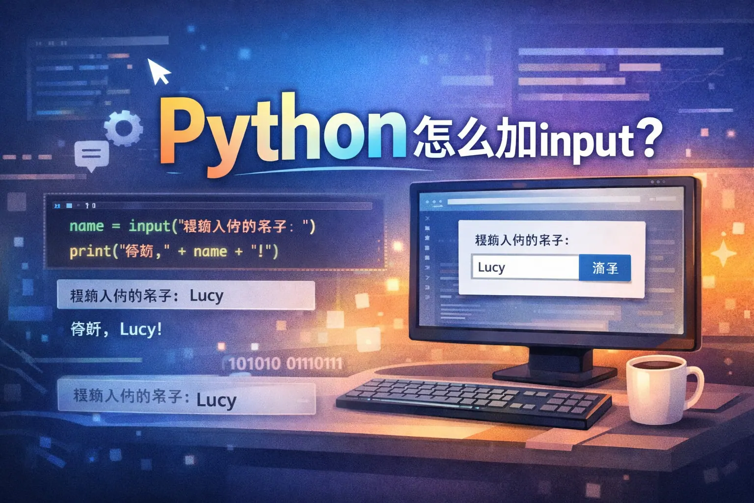 python怎么加input