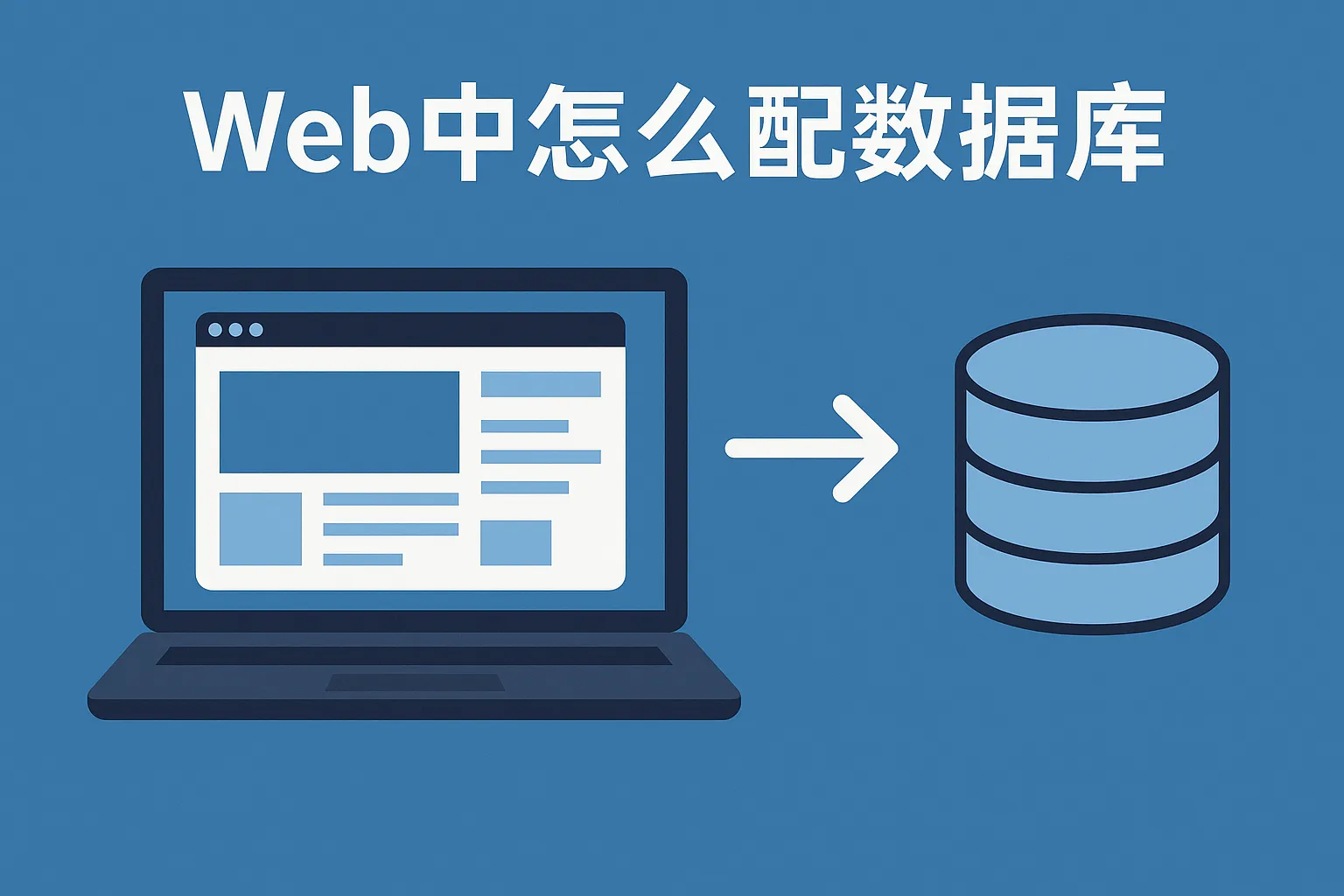 web中怎么配数据库
