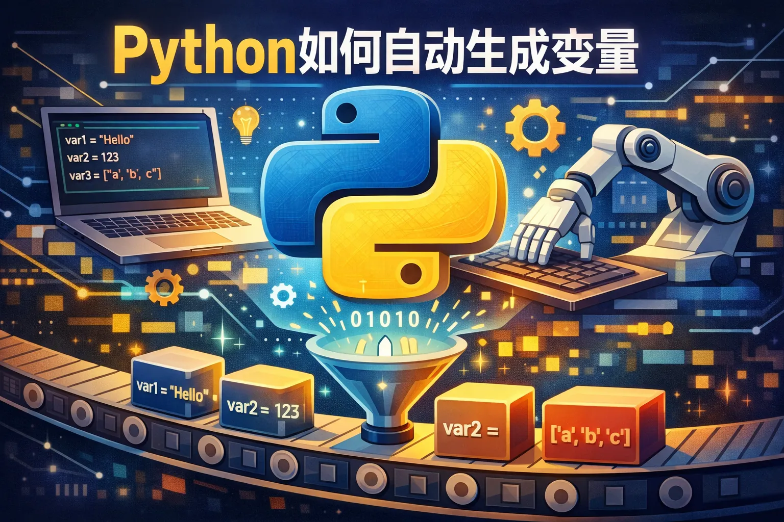 python如何自动生成变量