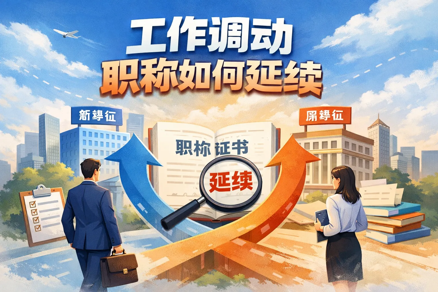 工作调动职称如何延续