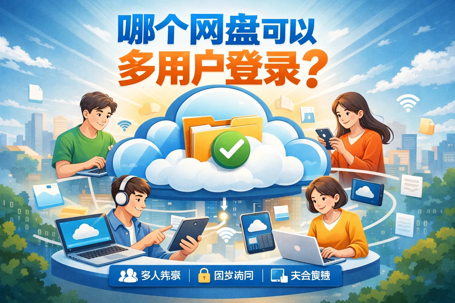 哪个网盘可以多用户登录
